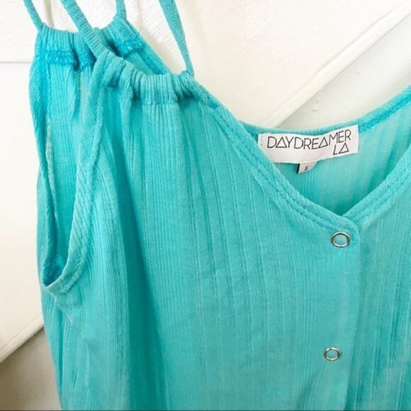 Daydreamer LA by Urban Outfitters light blue double strap blouse - Picture 2 of 5